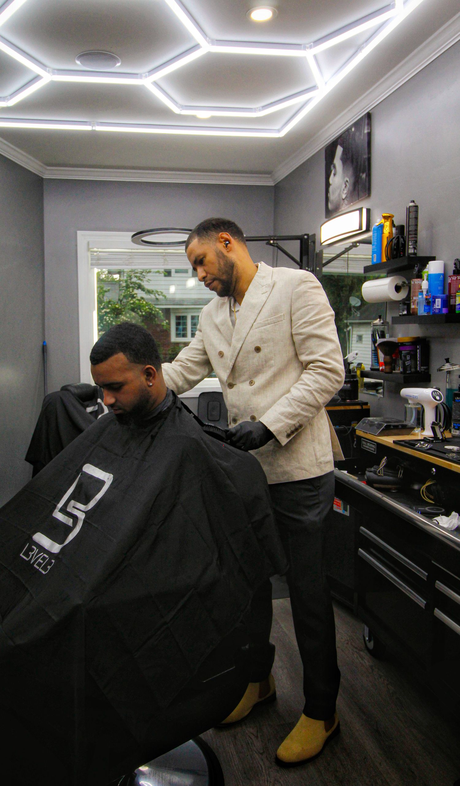 Interior of Crown & Blade Barbers